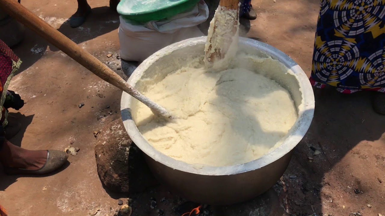 Preparing ugali