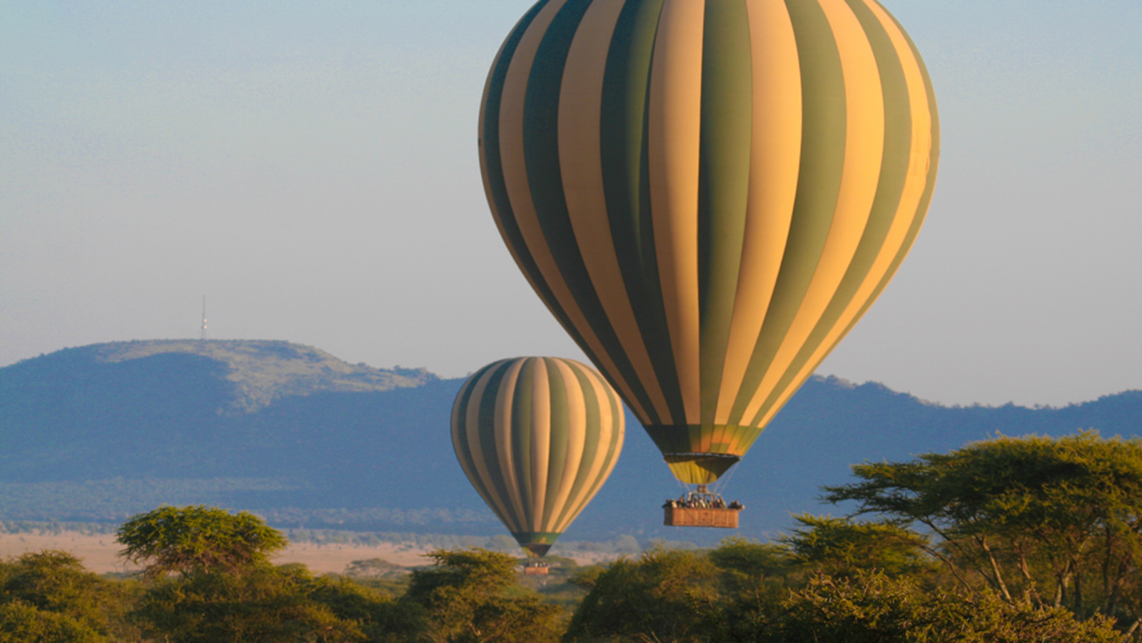 Hot air balloon in Tanzania