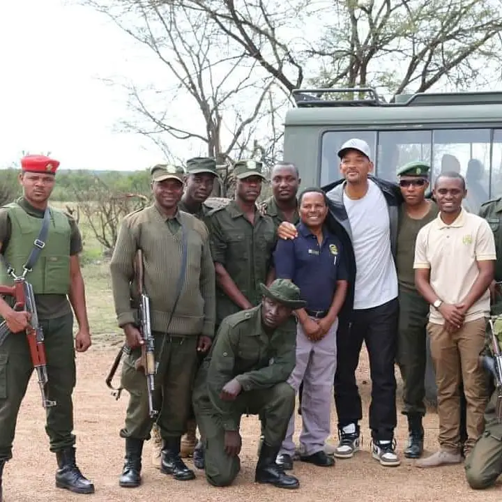 Will Smith on Safari at the Serengeti National Park in Tanzania