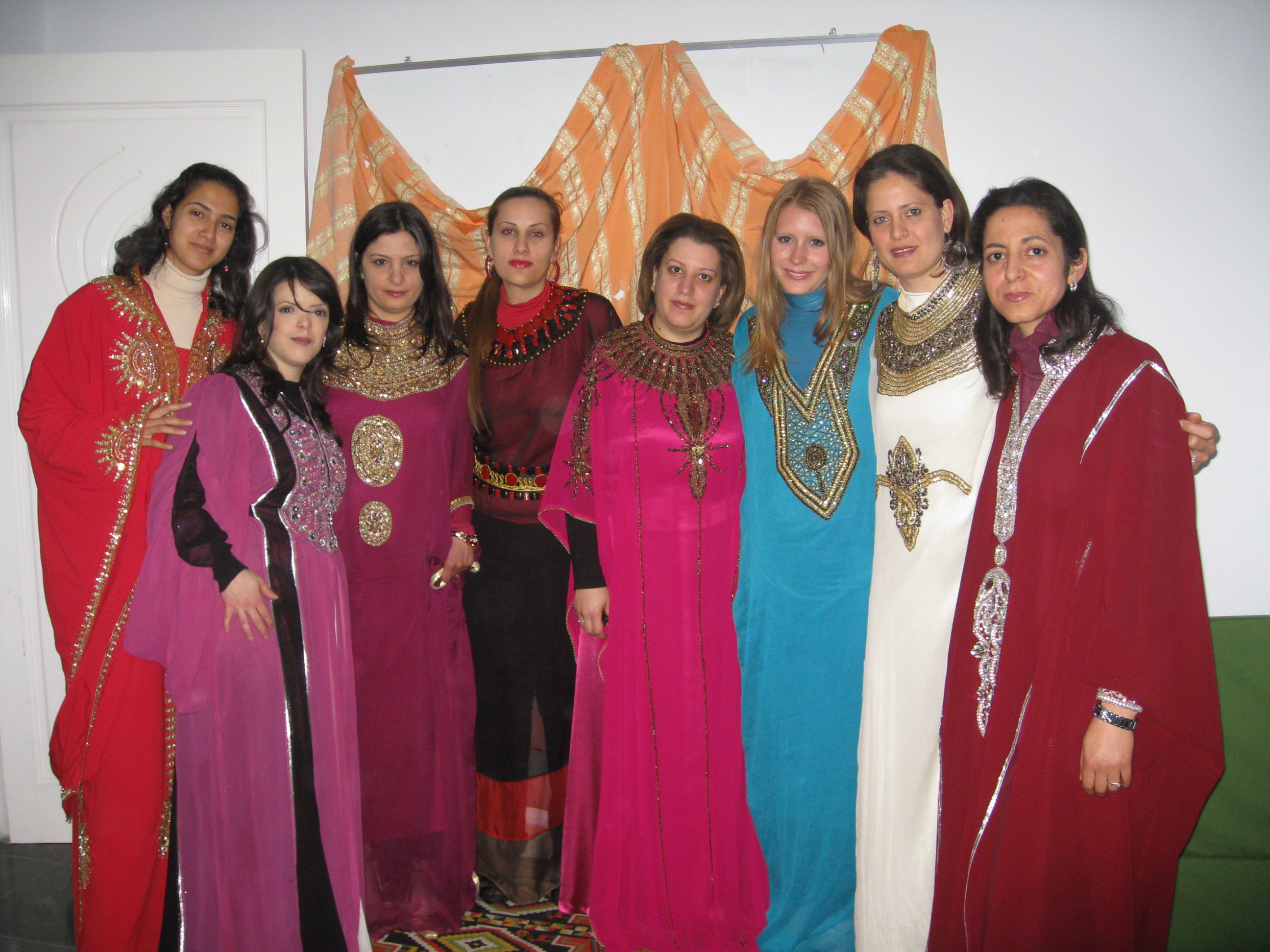 fashion wear and style in Tunisia. tunisian traditional clothing. 