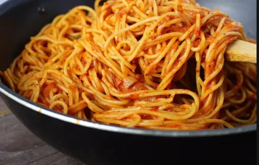 Beef and Spaghetti. 