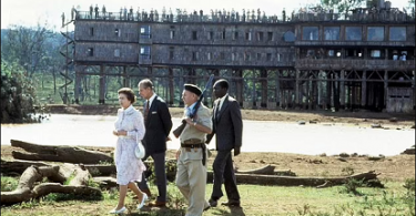 Queen Elizabeth at Treetops hotel in 1983