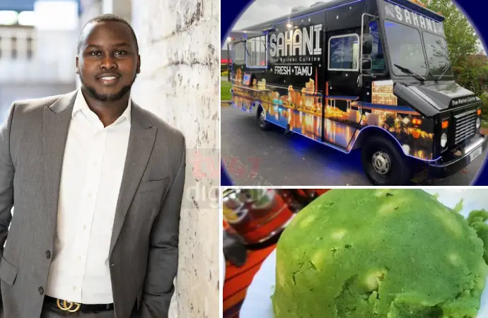 David Kimani, a Kenyan operating a food truck business in Alabama. Photo/YouTube
