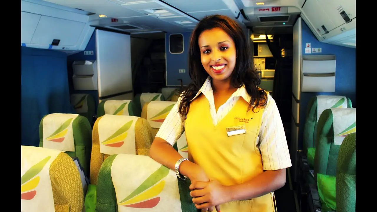 Ethiopian Airlines beautiful ladies crew.