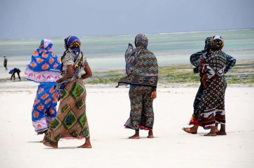 Traditional clothing in Tanzania.