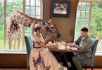 Mauro Icardi at Giraffe Manor in Kenya.