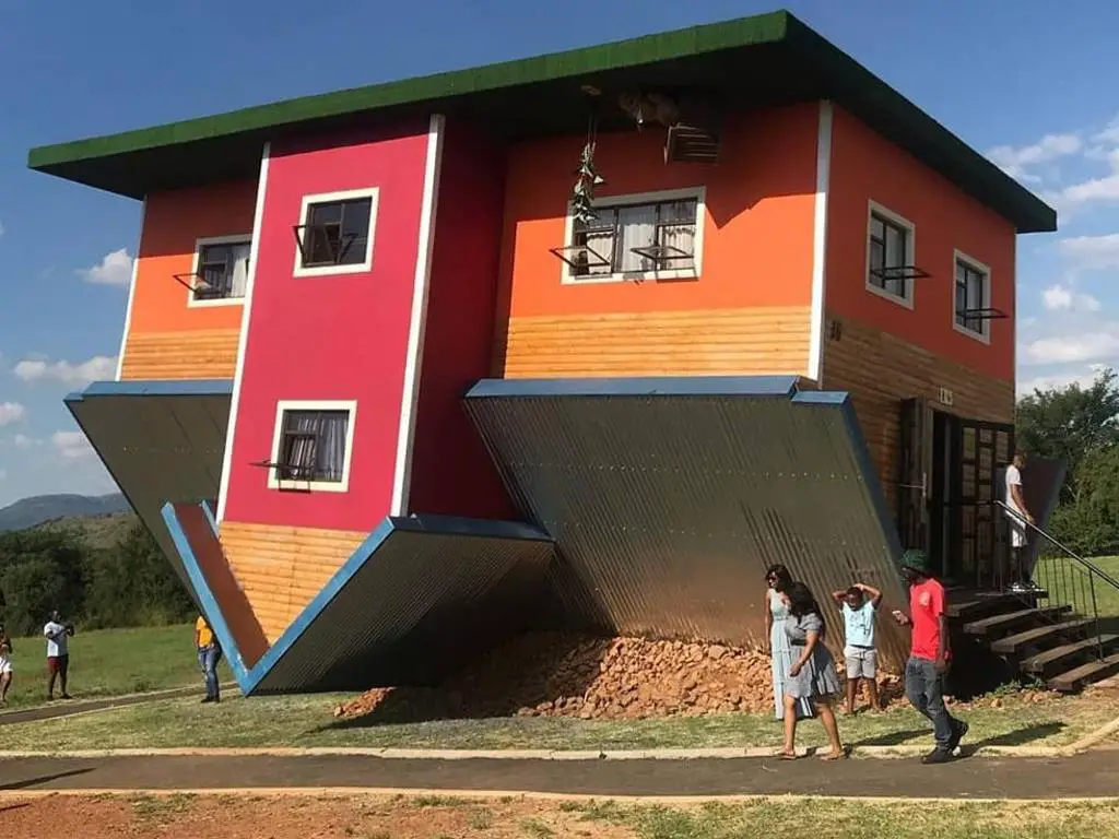  The upside Down House in South Africa. 