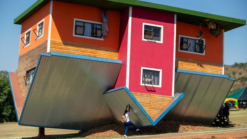 The upside Down House in South Africa