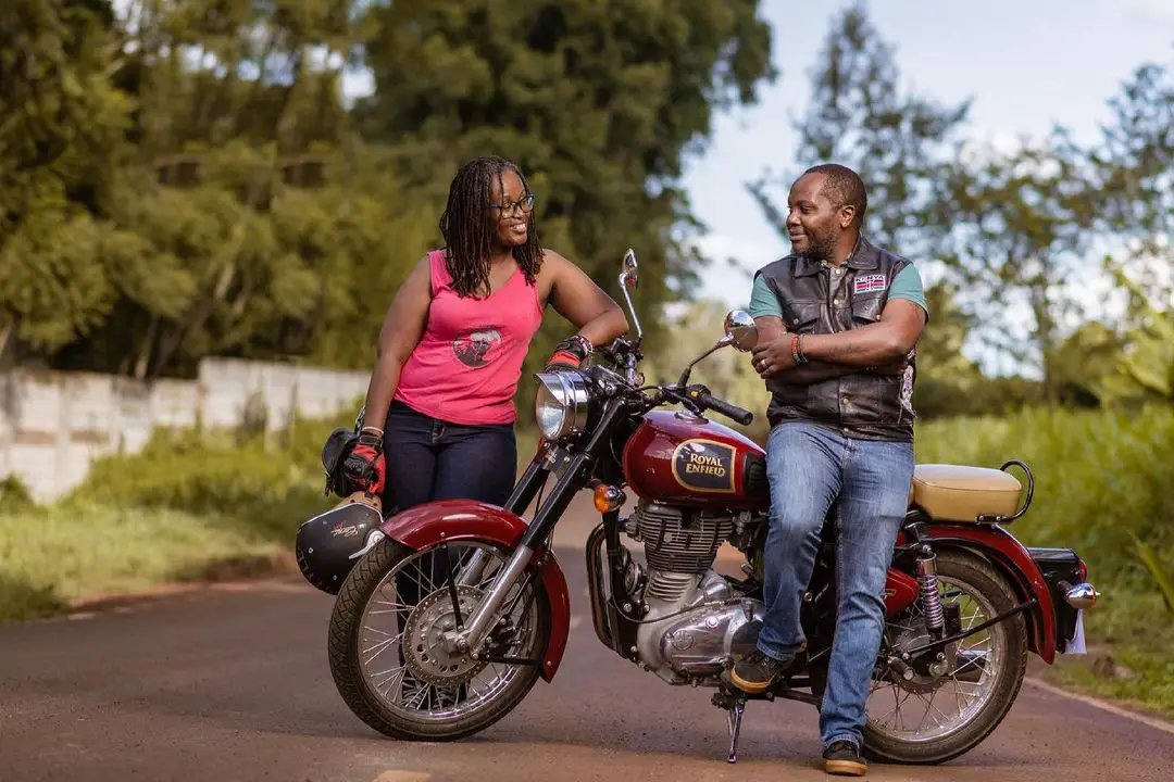 Kenyan biking couple Wamuyu and Dos Kariuki