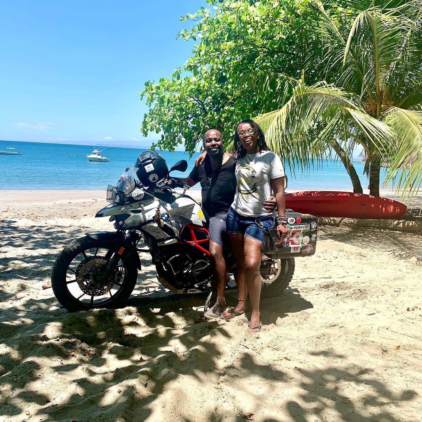 Kenyan biking couple Wamuyu and Dos Kariuki