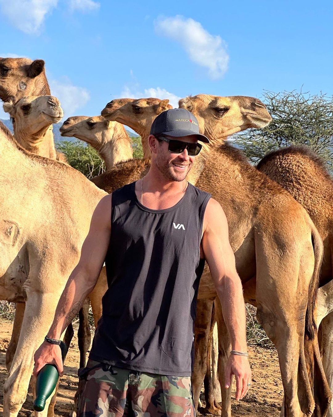 Chris Hemsworth in Kenya