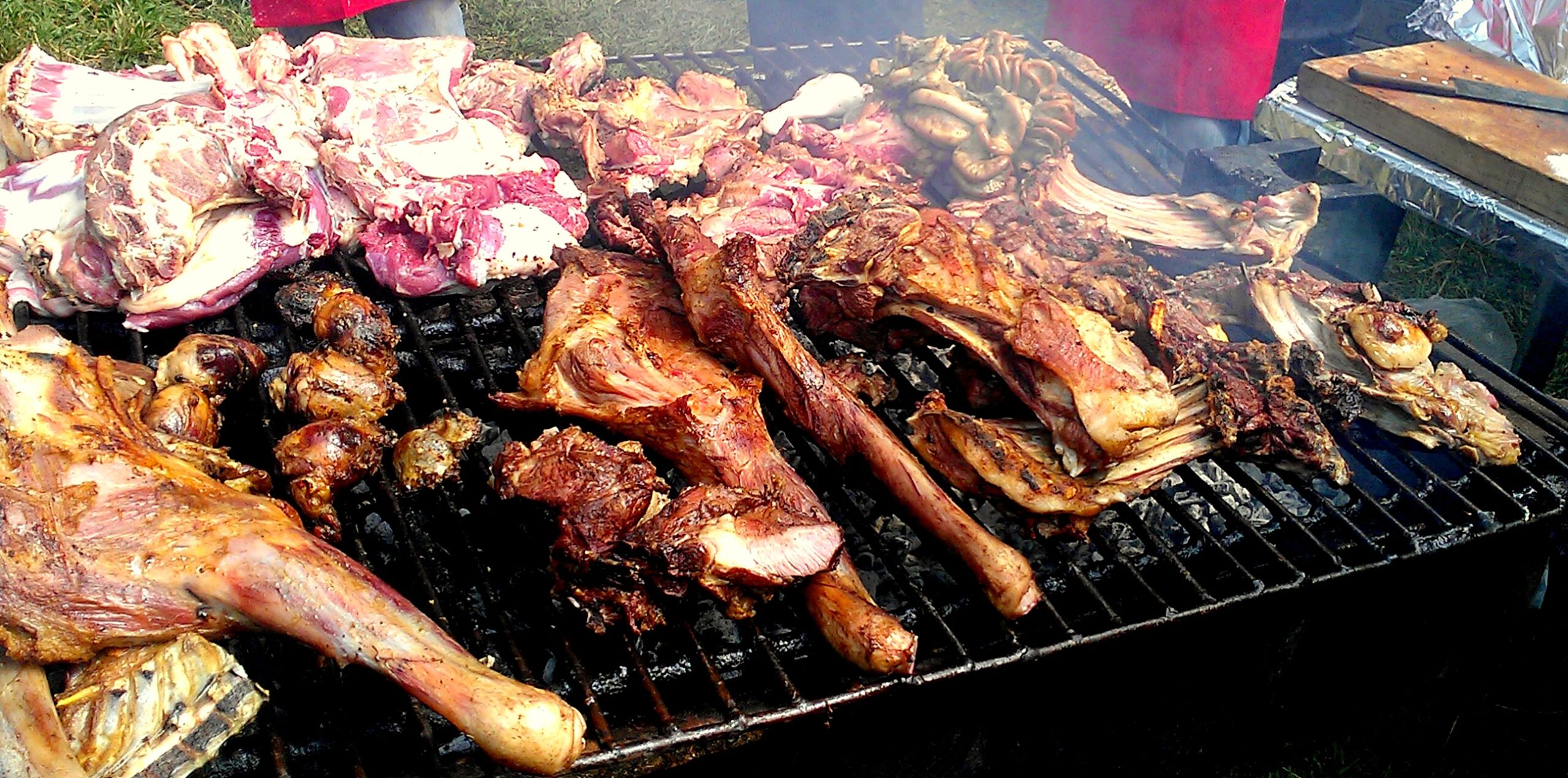 Roasted meat in Kenya nyama choma