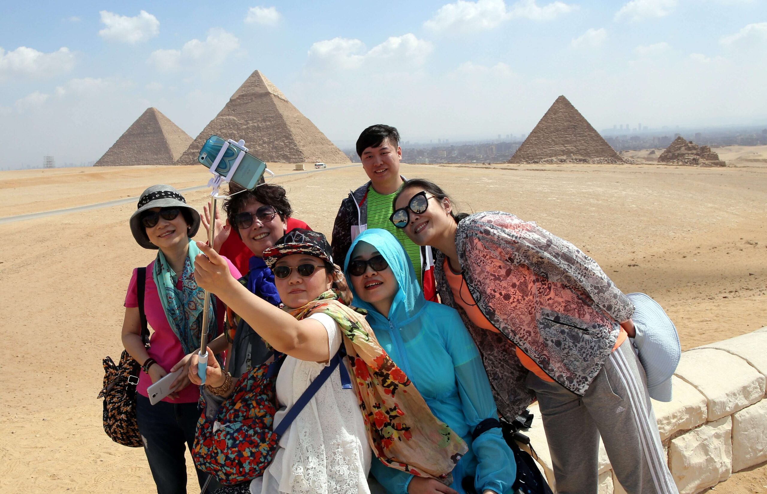 Egypt tourists Pyramids