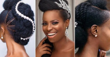 African bridal hairstyle