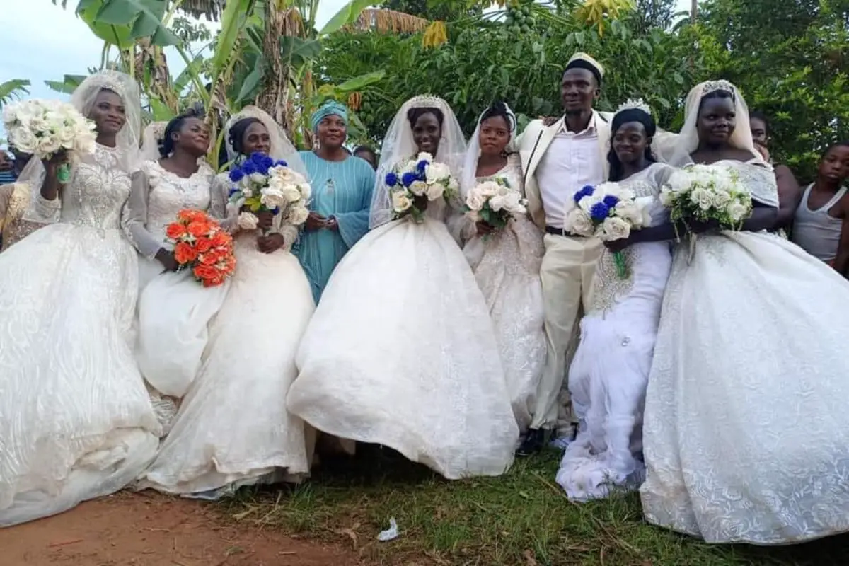 Ugandan man Ssaalongo Nsikonenne Habib seven wives