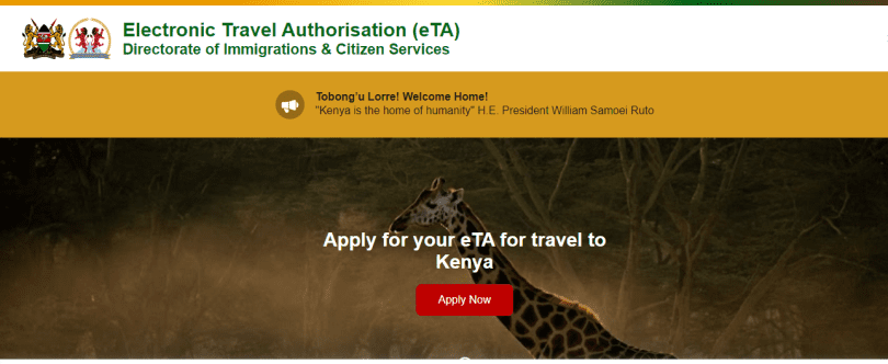 How To Apply For An ETA Visa Kenya   ETA Visa Kenya 810x332 